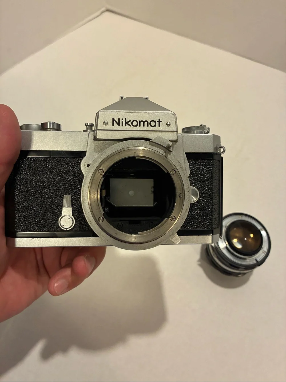 Nikon Nikkormat  Film Camera W/ Nikkor-H 50mm 1:4 Lens Japan Rare Untested
